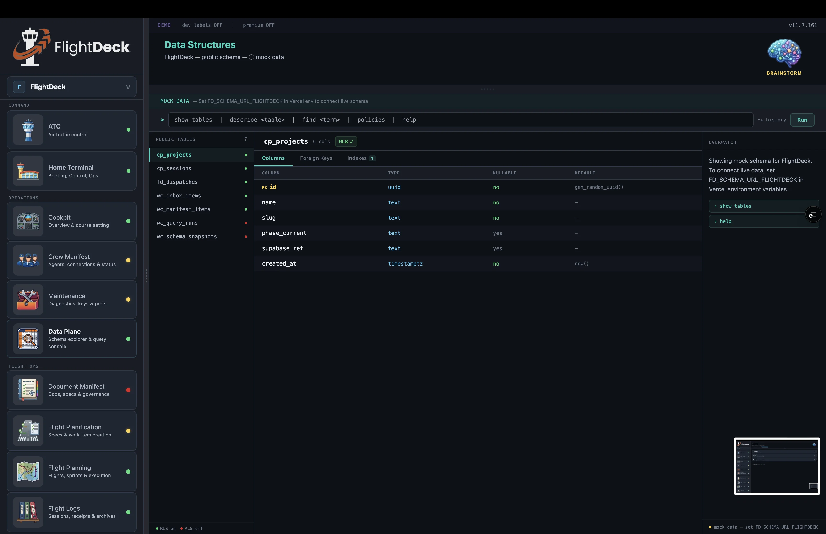 FlightDeck Maintenance — diagnostics and system health